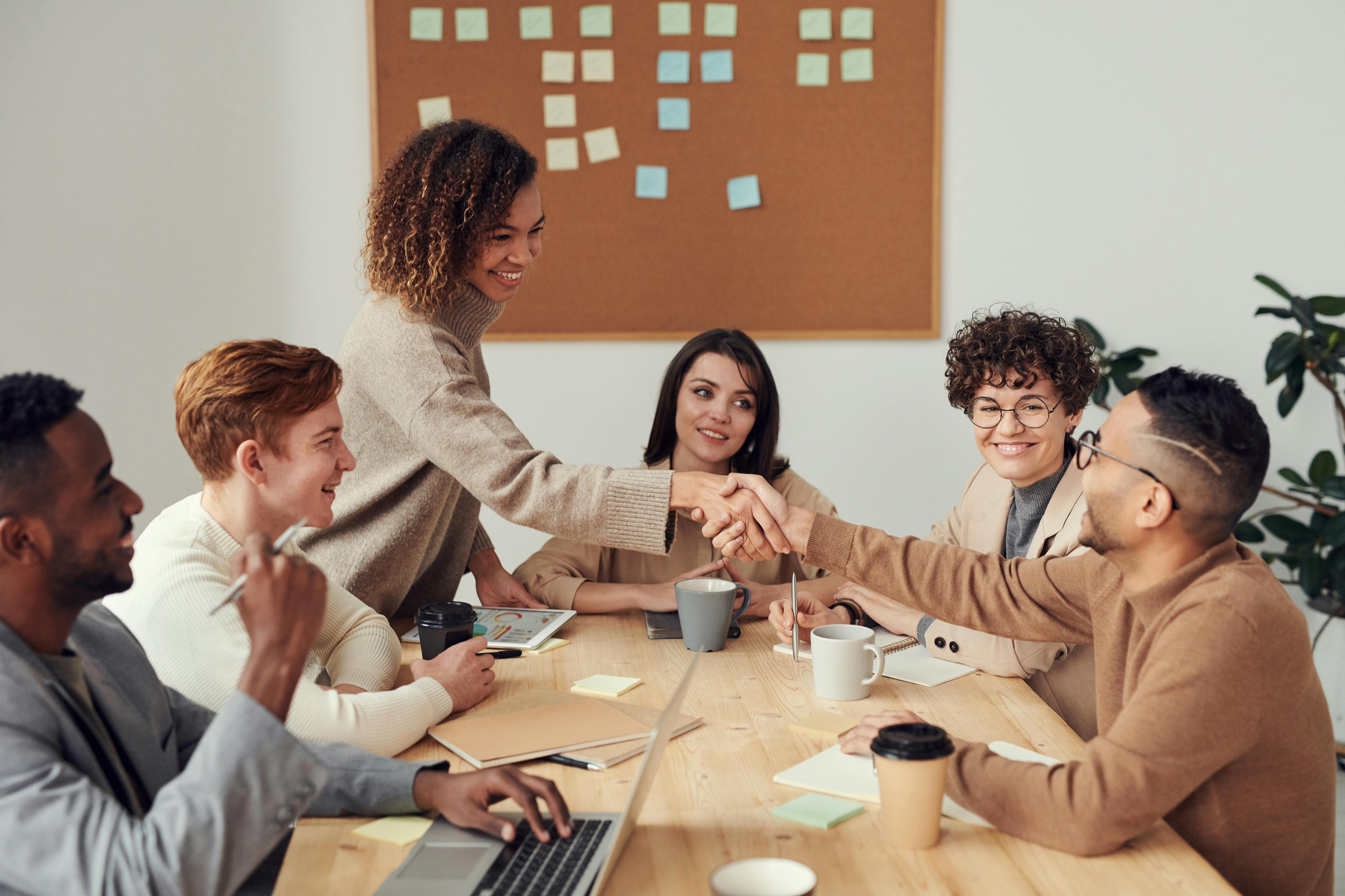 Discussion in a professional setting